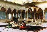 Famous Harem Paintings - The Harem on the Terrace